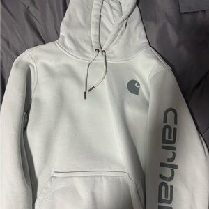 Carhartt Men's Light Blue Hoodie Sweater